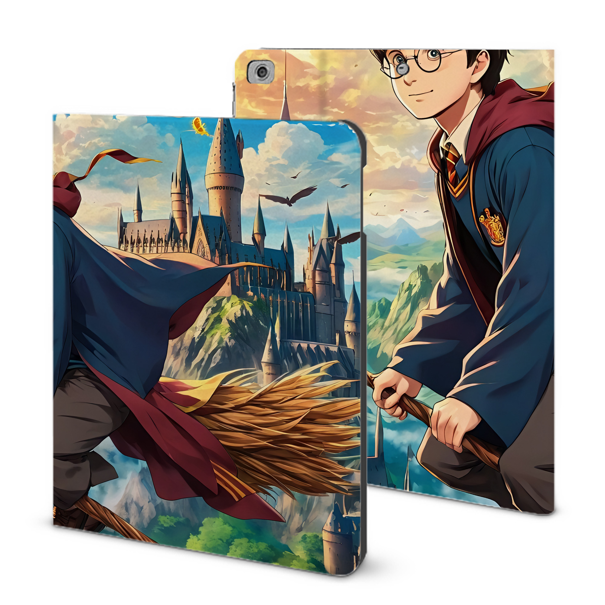 （画像用） Harry Potter ハリー・ポッターシリーズ IPad ケース ブック型 PUレザー TPU 耐衝撃 軽量 薄型 ペン収納なし 全面保護 IPad 各モデル対応